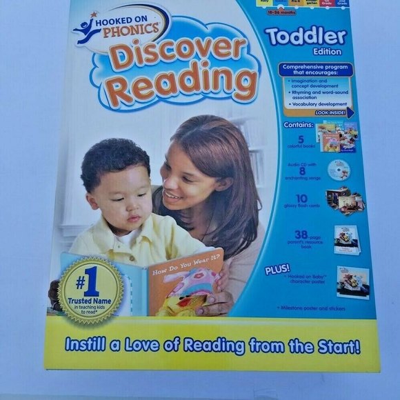 Accessories Hooked On Phonics Discover Reading Toddler Edition Full
